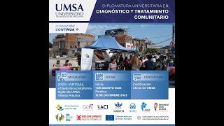 10/24- NCD- DIPLOMATURA UNIVERSITARIA EN DIAGNÓSTICO Y TRATAMIENTO COMUNITARIO. TALLERES