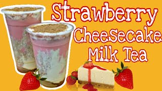 Strawberry Cheesecake Milk Tea Recipe | Milk Tea Negosyo Recipes