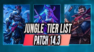 Jungle Tier List In Patch 14.3 (Low & High Elo) | League Of Legends Season 14