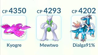 DIALGA, MEWTWO, KYOGRE in Master League Are OverPowered