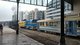 Steam train in Gijon railway museum