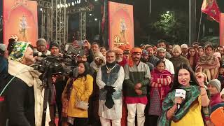 Ayodhya news dibet रिपोर्टर कर रहे है आम लोगो से तीखे सवाल देश भर से आये लोगो ने कहा मोदी जी ही अयगे