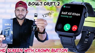 boult drift 2 bt calling 1.85 hd screen smartwatch review #boultdrift2