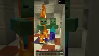 triple zombe #minecraft #minecraftspeedrun #zombie #deserttemple