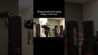 This young girl knows her martial arts