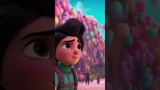 🎉 Wreck-It Ralph's Surprise Party in Sugar Rush 🎂 Story for Kids 🍭🍬 #shorts