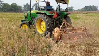 रोटावेटर है या कंक्रीट Mixer Machine इतना आवाज़ 😆😆😆///John Deere 5042 Tracter With Rotavator❤️