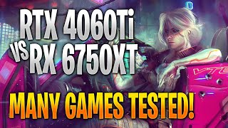 Nvidia RTX 4060 Ti vs AMD RX 6750 XT |  Game Benchmark Tests and Gameplay