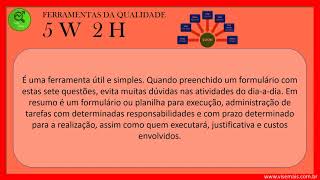 Ferramentas da Qualidade - 5W 2H