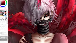 Kaneki Ken - Tokyo Ghoul [SpeedPaint]