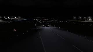 Beautiful night landing/Taxi - Ankara Airport Boeing 737