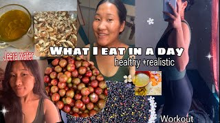 WHAT I EAT IN A DAY TO LOSE WEIGHT *healthy + realistic *