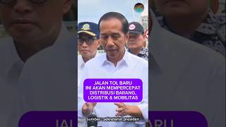 Jalan tol mempercepat distribusi barang #jokowi #jalantol #infrastruktur #indonesiamaju #shorts