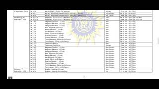 2024 WASSCE Timetable (Ghana)