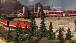 Nacht Modelleisenbahn