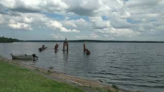 Sculptures on water. Skulptūros vandenyje. Samylai