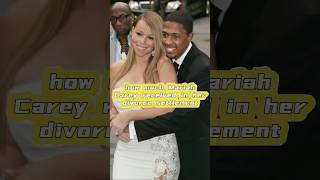 Do you know how much Mariah Carey received in her divorce settlement. Part 1