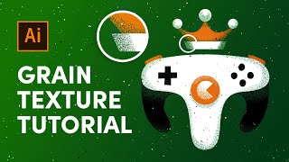 Illustrator Tutorial: Gamepad Flat Illustration With Grain Texture