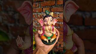 eco friendly ganpati making | #ganeshchaturthi #ganpatidecorationideas #ganpatimurticoloring #shorts