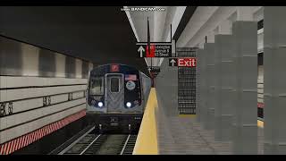 [OpenBVE] NYCT Virtual Fanning Jamaican 179th bound R160B Siemens F Train with LED headlights