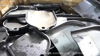 Step 2：Stamping & forming for suspension-how to make leaf spring suspension for semi trailers