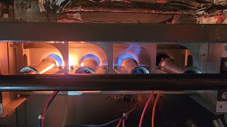 Furnace flame flickering and no second stage heat