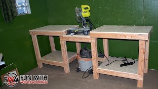 How to build a simple and strong miter saw station without a fence