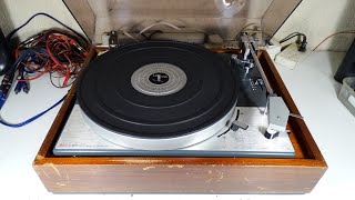 BANDEJA GIRADISCOS TORNAMESA TURNTABLE LENCO B55 SWITZERLAND 1973 RESTAURACION P2