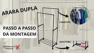 Passo a Passo: Montando Sua Arara Dupla para Roupas e Sapatos | TUTORIAL 2M SHOP