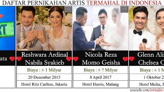 DAFTAR PERNIKAHAN ARTIS TERMAHAL DI INDONESIA