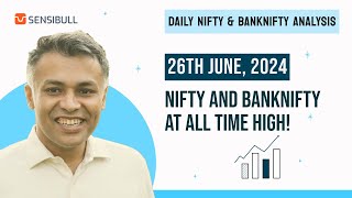 NIFTY and BANKNIFTY Analysis for tomorrow 26 Jun