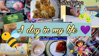 Day in my life💫 | Cheat day 🤗 |Study 📝| Busy productive day 😊