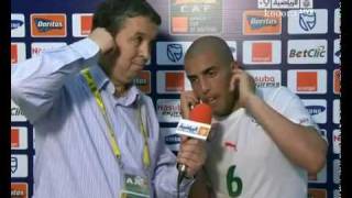 yazid mensouri apres le match Algérie Mali