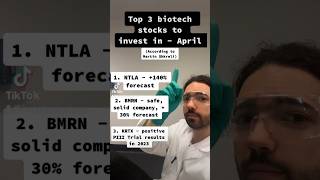 Top 3 stocks - April #stocks #stockstobuy #biotechstocks #investing #investingforbeginners