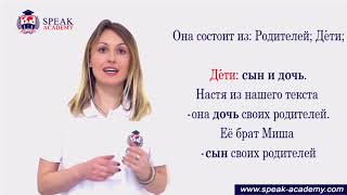 Russian lesson 4 - Family and relatives - Семья и родственники