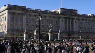 The Gurkhas at Buckingham Palace during Changing the Guard