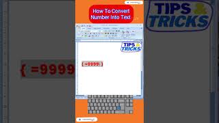 How To Convert Number Into Words || Ms Word || #ytshorts #shorts #msword #viralvideo free is free