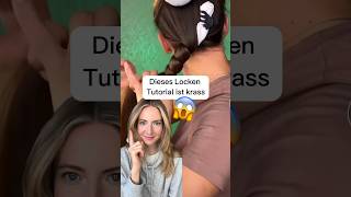 Was sagst du zum Ergebnis? 😜😜😜 #hairtutorial #heatlesscurls #heatlesshairstyle #heatlesshair