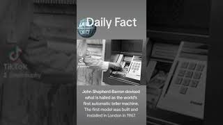 The world's first ATM #money #london #facts