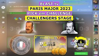 BLAST PICK'em PREDICTION for CHALLENGERS STAGE | CSGO MAJOR PARIS 2023