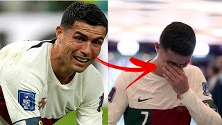 See how Cristiano Ronaldo came out after the defeat against Morocco 🇲🇦