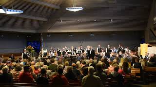 "Auld Lang Syne" mit der Stadtmusik Dübendorf in der Kirche Wil / Zurich Caledonian Pipe Band 2022