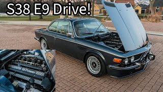 A Quick Drive In the S38B36 Powered BMW E9 Coupe | Raw S38 Induction & Exhaust Noises