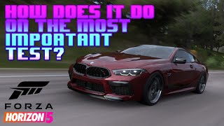 Driving the new M8 in Horizon 5