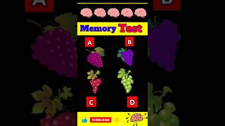 Memory test- for genius mind🧠💡| Puzzle Riddles for iq test 🤔 #shorts #viral #braingame