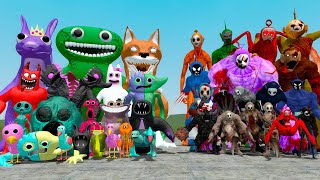 NEW GARTEN OF BANBAN 7 CHARACTERS VS ALL SLENDYTUBBIES FAMILY (Garry's Mod)