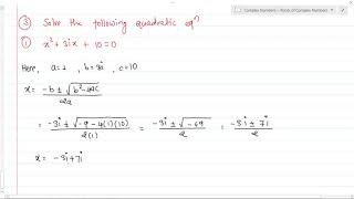 Lect 9: Complex Numbers Exercise 1.2 Part 2 | Finding the Roots of Complex Numbers