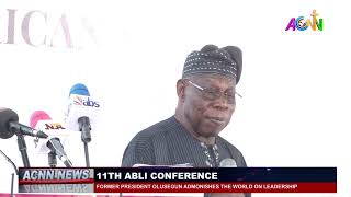 FORMER PRESIDENT OLUSEGUN ADMONISHES THE WORLD ON LEADERSHIP