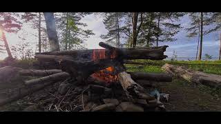 Meditating by the bonfire 🧘‍♂️, Sillamäe Coast, Estonia. 🇪🇪