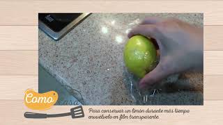 Como en casa. Truco para conservar limones.